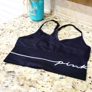 PINK Victoria's Secret Black Sports Bra